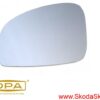 Szkło , wkład lusterka Skoda Fabia II, Roomster lewe -DPA 5J0857521