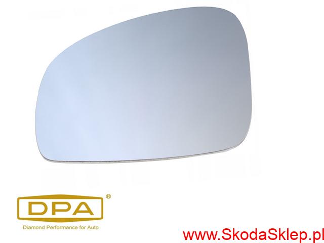 Szkło , wkład lusterka Skoda Fabia II, Roomster lewe -DPA 5J0857521
