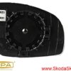 Szkło , wkład lusterka Skoda Fabia II, Roomster lewe -DPA 5J0857521