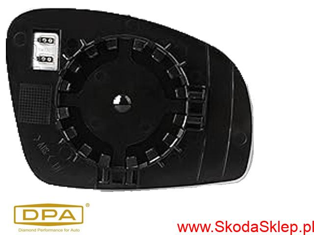 Szkło , wkład lusterka Skoda Fabia II, Roomster lewe -DPA 5J0857521
