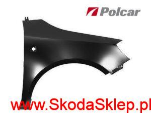 Błotnik Skoda Fabia II, Roomster przód prawy – 5J0821022A Polcar