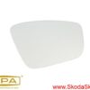 Szkło, wkład lusterka Skoda Fabia III, Rapid prawe 5JA857522C