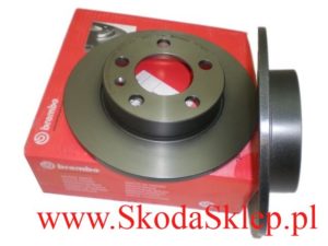 Tarcze hamulcowe tarcza hamulcowa tył Skoda Fabia, Octavia I, Rapid Roomster -Brembo 1J0615601