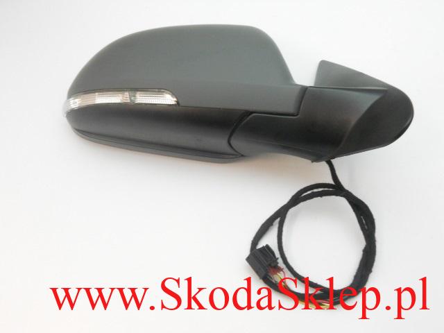 Lusterko zewnętrzne prawe do lakierowania Skoda Octavia II po 2008r 1Z1857508M