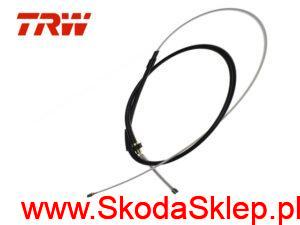 Linka hamulca ręcznego Skoda Roomster z hamulcami bębnowymi - 6Q7609721D