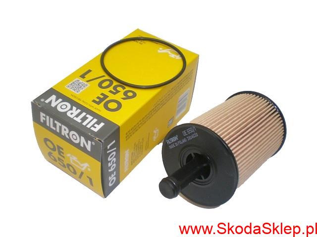 Filtr oleju Skoda Fabia, Octavia II, Roomster, Superb II, Yeti z silnikiem diesel -Filtron 071115562C