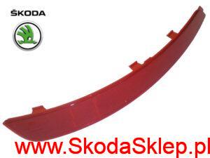 Odblask zderzaka tył lewy Skoda Octavia III kombi do 2017 r. - oryginał 5E9945105
