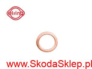 6338_1538033369_podmie_rki Podkładka, uszczelka korka spustu oleju Skoda fi14 mm - N90813202/14 Elring