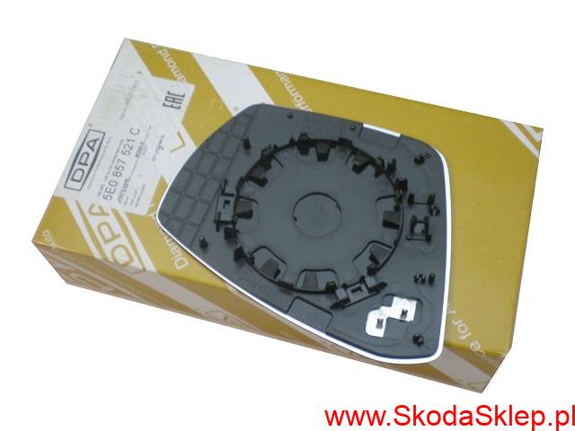 Szkło, wkład lusterka Skoda Octavia III lewe -DPA 5E0857521