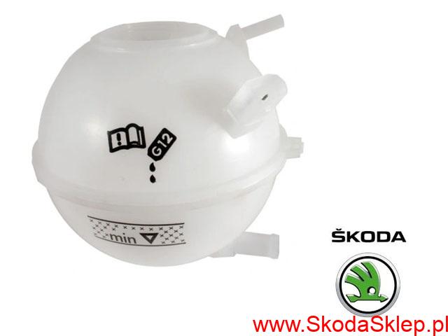 6Q0121407B Zbiornik zbiorniczek wyrównawczy płynu chłodniczego Skoda Fabia Roomster Rapid -oryginał 6Q0121407B