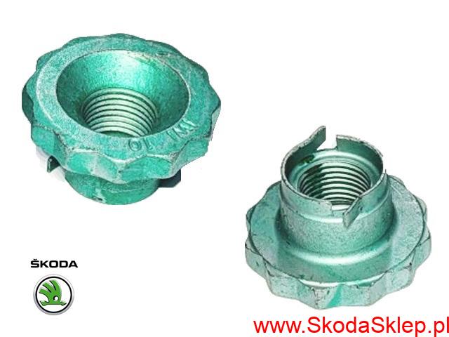 Nakrętka piasty koła, przegubu półosi przód Skoda Fabia, Roomster, Rapid -oryginał 6Q0407396B