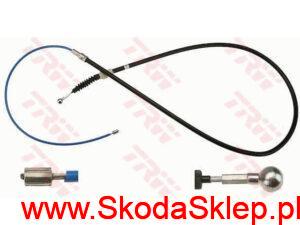 Linka hamulca ręcznego Skoda Fabia z hamulcami tarczowymi - TRW 6Q0609721F