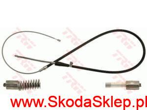 Linka hamulca ręcznego Skoda Fabia z hamulcami bębnowymi - TRW 6Q0609721H