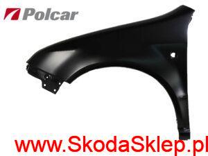 Błotnik Skoda Fabia I przód lewy - 6Y0821101A Polcar