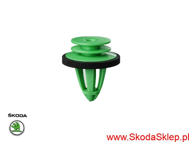 Spinka, zatrzask tapicerki Skoda Fabia, Octavia II - oryginał 6Y0867260