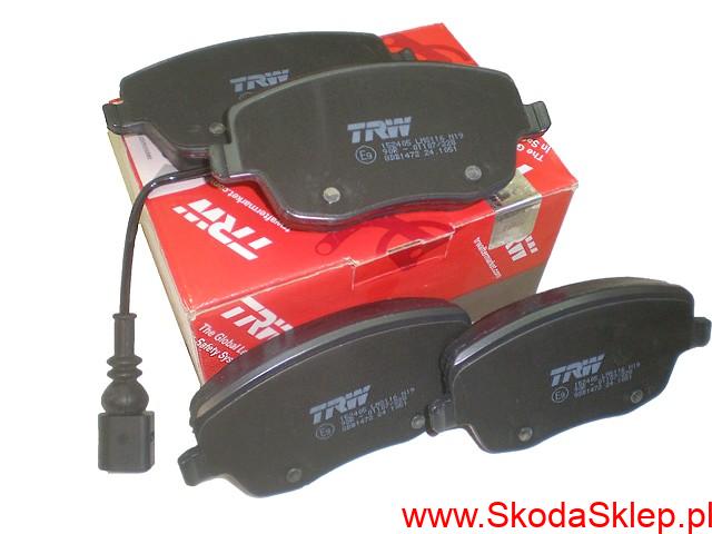 6q0698151c_rktrw Klocki hamulcowe przód Skoda Roomster, Fabia II z czujnikami zużycia -TRW 6Q0698151C
