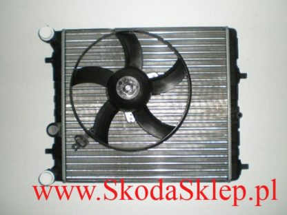 Chłodnica silnika Skoda Fabia z wentylatorem -oryginał 6Q0121201BT/Q