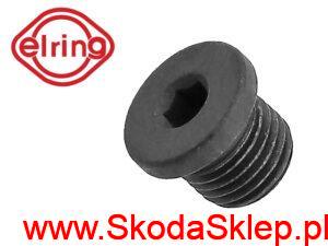 N0160276 kopia Korek miski oleju, spustu oleju Skoda Fabia I, II, Rapid, Roomster 1,2 - Elring N0160276