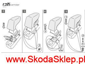 V01616A_4 Podłokietnik Skoda Fabia II - Armster 3 V01616A