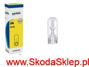 Żarówka W5W bezcokołowa całoszklana 5W - N0177532 Narva