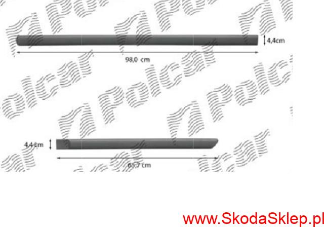 Listwy drzwi, drzwiowe Skoda Octavia I Polcar KDA300001/O