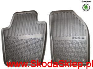 Dywaniki gumowe przód Skoda Fabia III - Oryginał 6V1061551