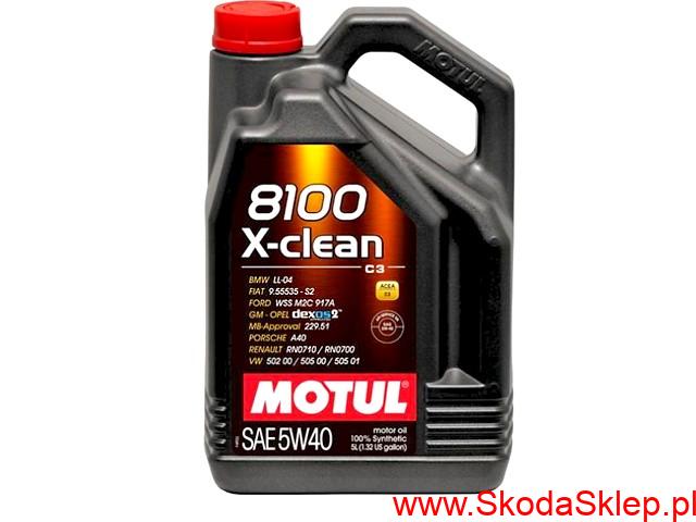Olej silnikowy Motul 5W40 8100 X-clean 5 litrów