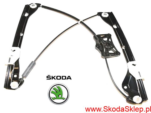 Podnośnik szyby, mechanizm podnoszenia i opuszczania szyby Skoda Fabia III przód lewy -oryginał 6V0837461C