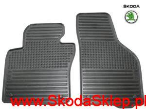 Dywaniki gumowe Skoda Octavia II przód - oryginalne 1Z0061221