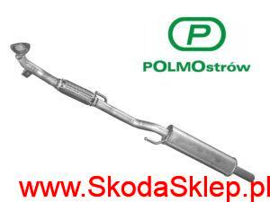 6Q0253091AA_ha Tłumik środkowy z rurą wydechową Skoda Fabia 1,2 po 2006 r. - 6Q0253091AA Polmo