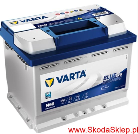 Akumulator VARTA BLUE D EFB 60AH/640A P+