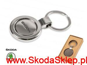 Brelok logo Skody z żetonem - oryginał 6U0087010