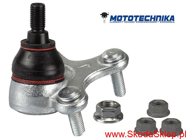 Sworzeń wahacza lewy Skoda Fabia, Roomster modele po 2010 r. ,Rapid, Citigo -Mototechnika 6R0407365