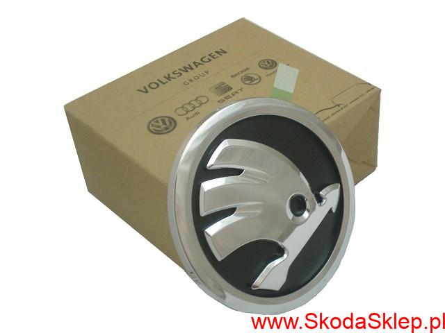 Znaczek, znak, emblemat, logo Skoda Superb III tył - oryginał 3V0853621