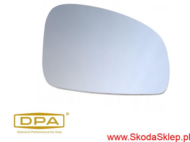 Szkło , wkład lusterka Skoda Fabia II, Roomster prawe -DPA 5J0857522
