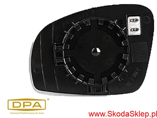 Szkło , wkład lusterka Skoda Fabia II, Roomster prawe -DPA 5J0857522
