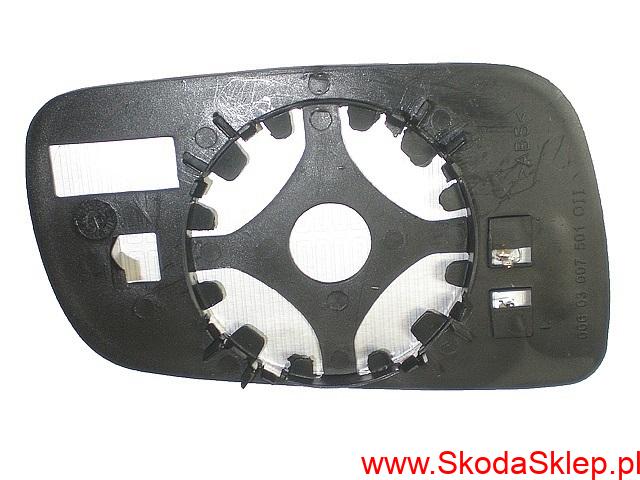 Szkło, wkład lusterka Skoda Fabia I prawe -DPA 6Y1857522A