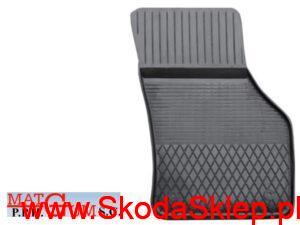 Dywanik gumowy Skoda Octavia III przód prawy czarny - MatgumCX19pp