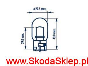 Żarówka 21W WY21W pomarańczowa bezcokołowa - N10724401 Narva