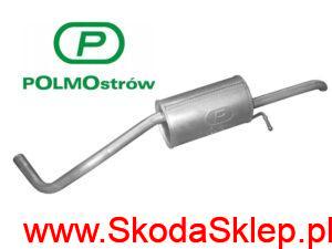 Tłumik końcowy Skoda Fabia I kombi po 2006r. Fabia II 1,2 kombi - 6Q9253609AR Polmo