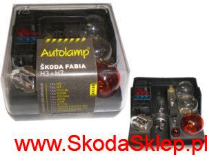 Żarówki komplet podróżny żarówek Skoda Fabia I, Fabia II z reflektorem H7 - AK188 AutoLamp
