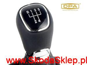 5E171111351 Gałka dźwigni zmiany biegów i osłona Skoda Octavia III 5 biegów - DPA 5E1711113