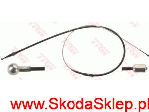 Linka hamulca ręcznego Skoda Roomster z hamulcami tarczowymi - 6Q7609721E
