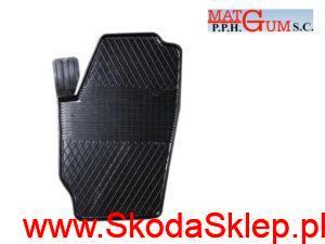 MatGumX22pl Dywanik gumowy Skoda Fabia III przedni lewy czarny - MatGumX26pl