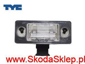 6Y0943021_rki Lampa, lampka oświetlenia tablicy rejestracyjnej Skoda Fabia I, Fabia II, Yeti - Tyc 6Y0943021E