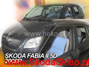Owiewki Skoda Fabia II kombi przód i tył - Heko 28323