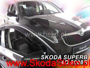 Owiewki Skoda Superb II przód - Heko 28331
