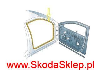 5E0867365j Uszczelka drzwi przód Skoda Octavia III - oryginał 5E0867366C